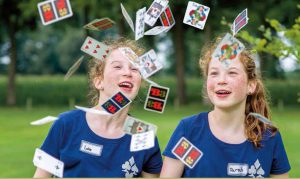 Jeugdkamp 2018 dwarrelende kaarten