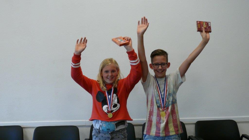 NK Minibridge 2019 goud voor Tessa en Matthijs