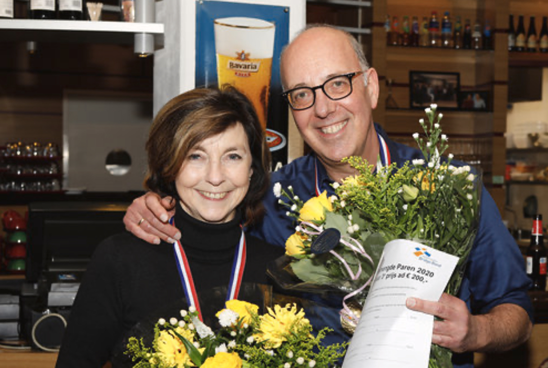 NK Gemengde Paren 2020 Derde Cécile Soethout en Gerard Sprinkhuizen