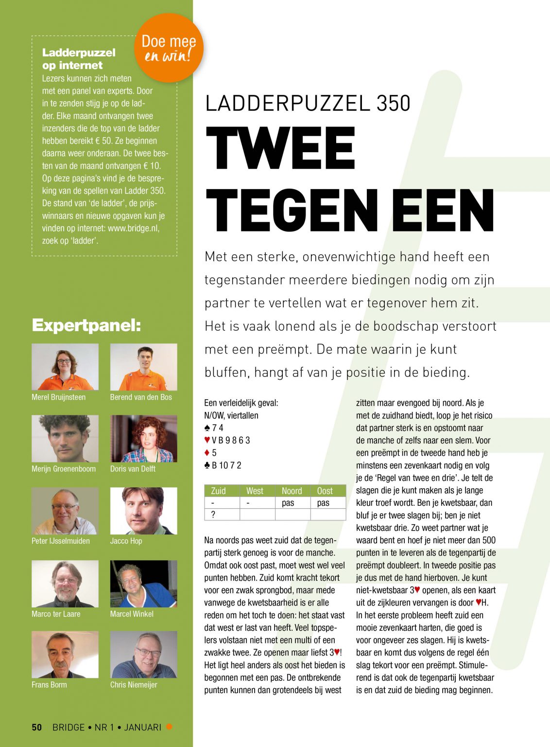 Bespreking Ladderpuzzel 350 (in januari 2021) deel 1