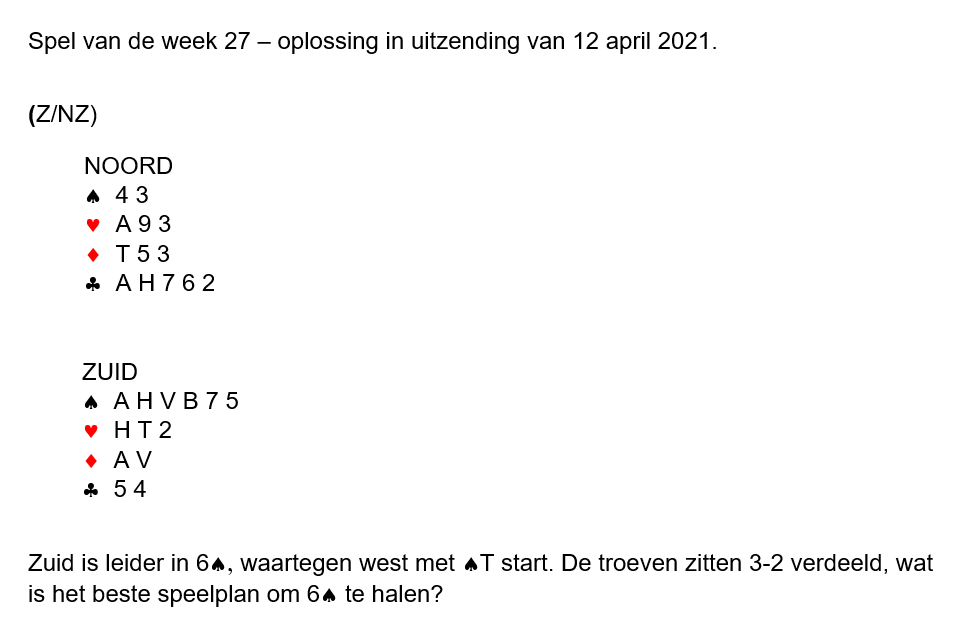 Spel van de week
