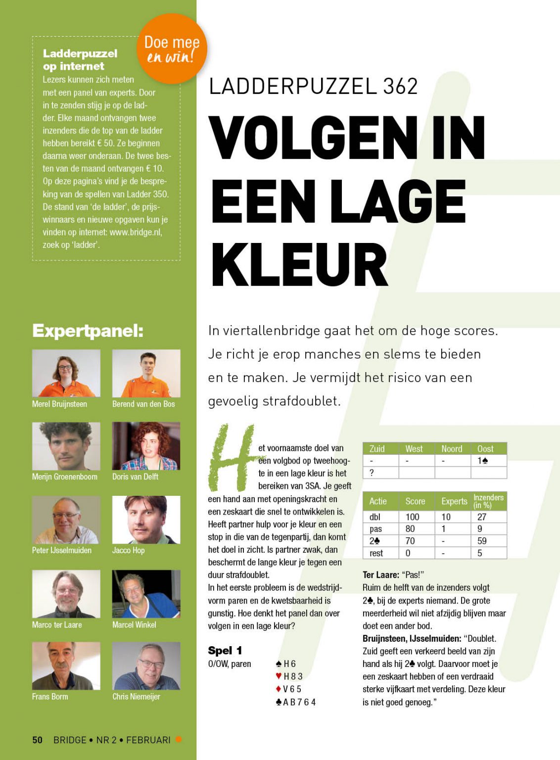 Bespreking Ladderpuzzel 362 (in februari 2022) deel 1