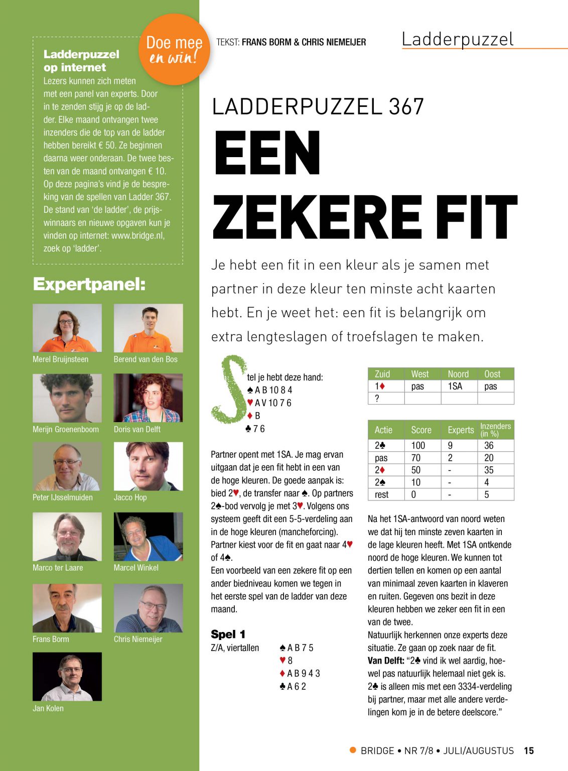 Bespreking Ladderpuzzel 367 (in juli 2022) deel 1